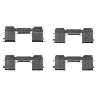 Kit accessori, pastiglie freno HELLA 8DZ 355 205-051