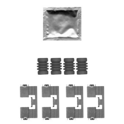 Kit accessori, pastiglie freno HELLA 8DZ 355 205-171