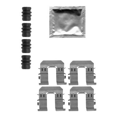 Kit accessori, pastiglie freno HELLA 8DZ 355 205-271