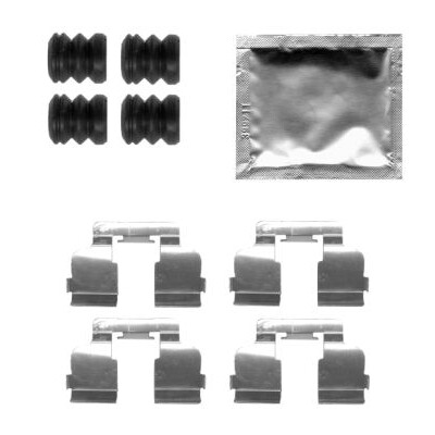 Kit accessori, pastiglie freno HELLA 8DZ 355 205-291