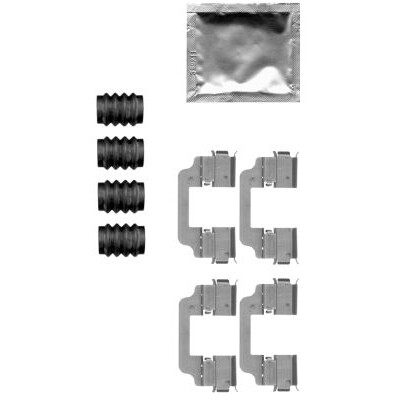 Kit accessori, pastiglie freno HELLA 8DZ 355 205-321