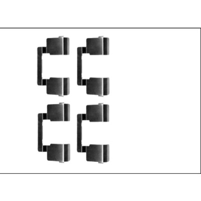 Kit accessori, pastiglie freno HELLA 8DZ 355 205-571