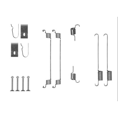 Kit accessori, ganasce freno HELLA 8DZ 355 205-811