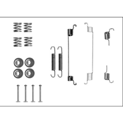 Kit accessori, ganasce freno HELLA 8DZ 355 205-831