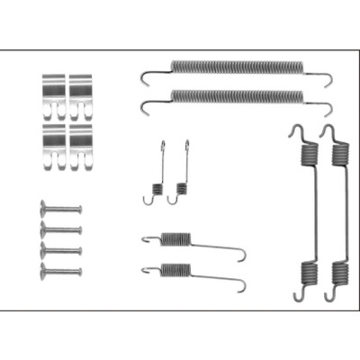 Kit accessori, ganasce freno HELLA 8DZ 355 205-841