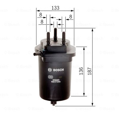 Filtro carburante BOSCH F 026 402 091