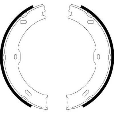 Kit ganasce freno, freno di stazionamento HELLA 8DA 355 050-761
