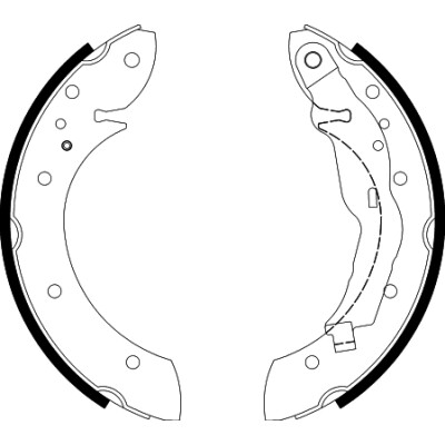 Kit ganasce freno HELLA 8DB 355 001-241