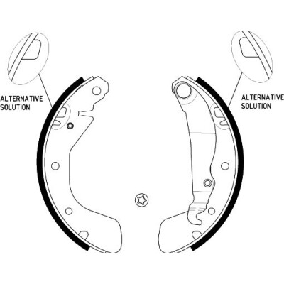 Kit ganasce freno HELLA 8DB 355 001-291