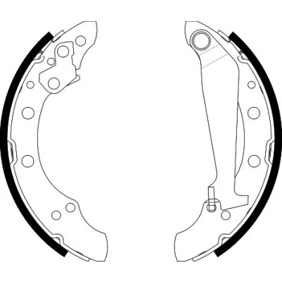 Kit ganasce freno HELLA 8DB 355 001-311