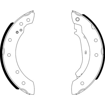 Kit ganasce freno HELLA 8DB 355 001-571