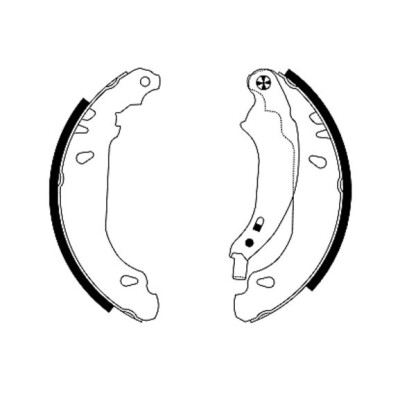 Kit ganasce freno HELLA 8DB 355 001-881