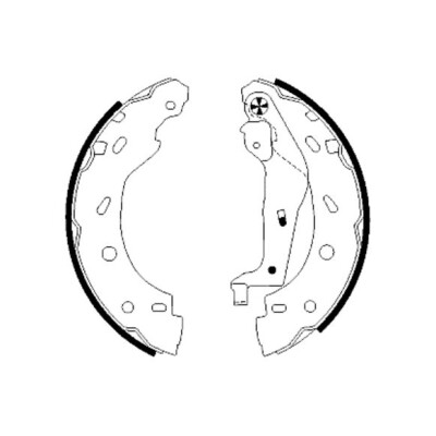 Kit ganasce freno HELLA 8DB 355 002-421
