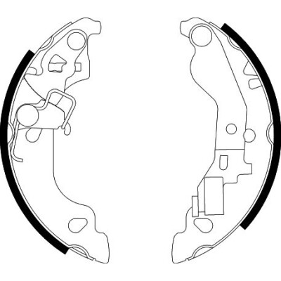 Kit ganasce freno HELLA 8DB 355 002-571