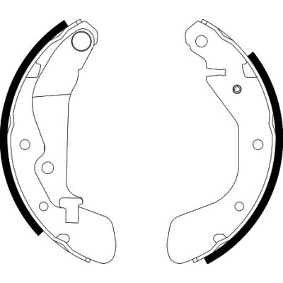 Kit ganasce freno HELLA 8DB 355 002-791