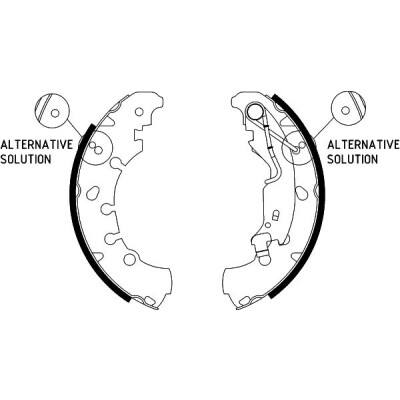 Kit ganasce freno HELLA 8DB 355 002-961