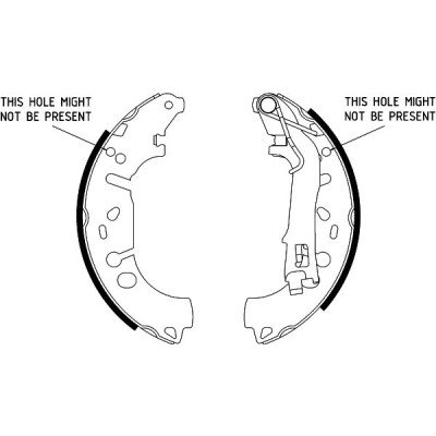 Kit ganasce freno HELLA 8DB 355 002-971