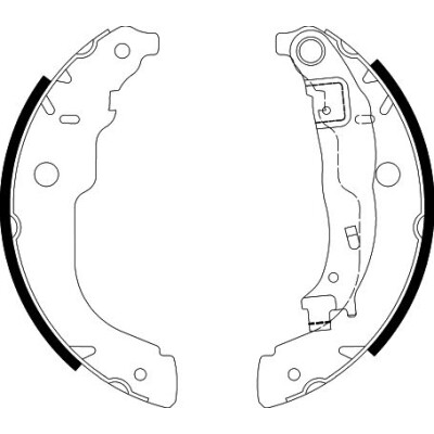 Kit ganasce freno HELLA 8DB 355 003-031