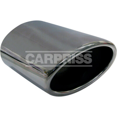 Coda di scarico ovale in acciaio inox