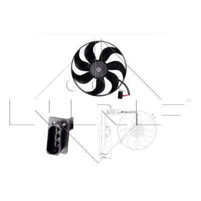 Ventola, raffreddamento motore NRF 47204