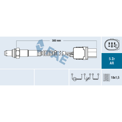Sonda lambda FAE 75115