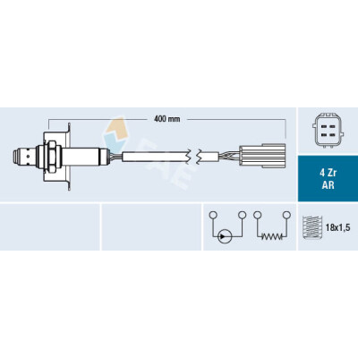 Sonda lambda FAE 75613