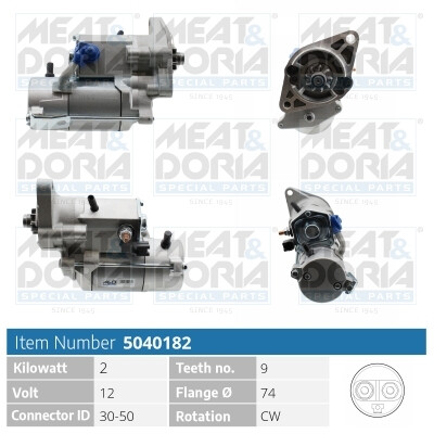 Motorino d'avviamento MEAT & DORIA 5040182