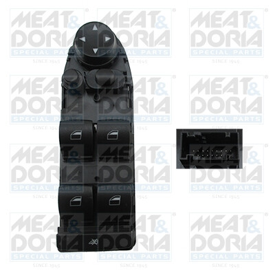 Interruttore, alzacristallo MEAT &amp; DORIA 26008