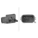 Sensore, pressione gas di scarico HELLA 6PP 009 409-281