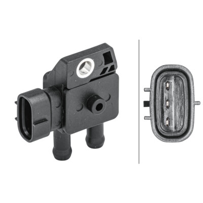 Sensore, pressione gas di scarico HELLA 6PP 009 409-291