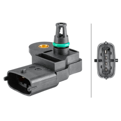 Sensore, pressione di sovralimentazione HELLA 6PP 358 152-321