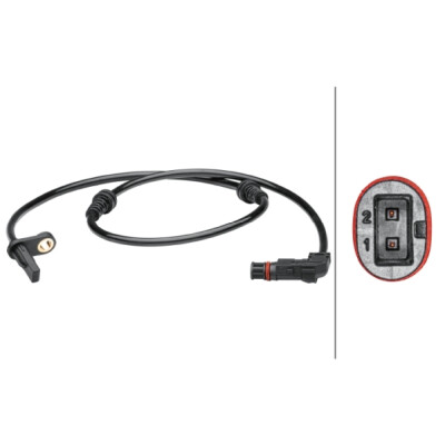 Sensore, velocità ruota HELLA 6PU 012 679-351