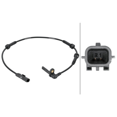 Sensore, velocità ruota HELLA 6PU 012 806-861