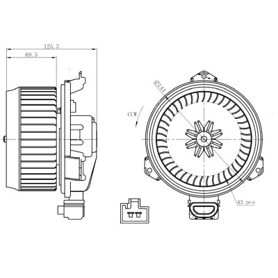 Ventilatore abitacolo