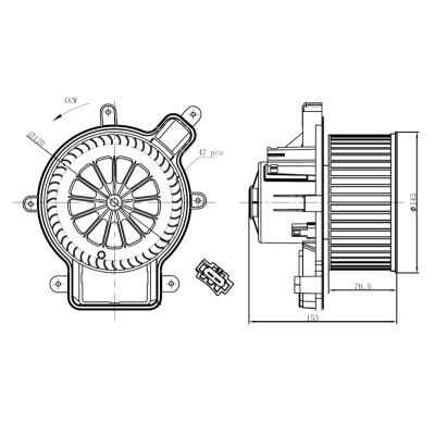 Ventilatore abitacolo