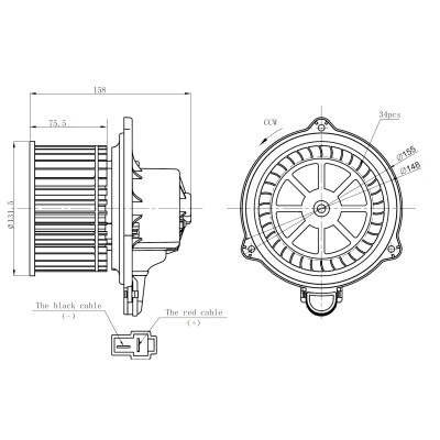 Ventilatore abitacolo