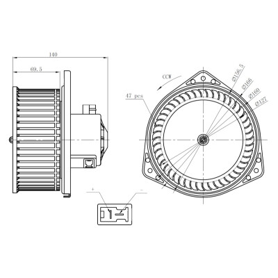 Ventilatore abitacolo
