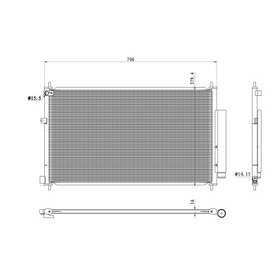 Condensatore, aria condizionata NRF 350419