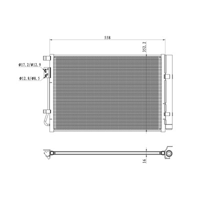 Condensatore, aria condizionata NRF 350492