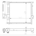 Radiatore, raffreddamento motore NRF 53849A