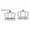 Set di 4 pastiglie freno ROADHOUSE 2056.12