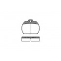 Set di 4 pastiglie freno ROADHOUSE 2082,00