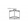 Set di 4 pastiglie freno ROADHOUSE 2086.04