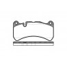 Set di 4 pastiglie freno ROADHOUSE 21192.00