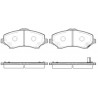Set di 4 pastiglie freno ROADHOUSE 21259.02