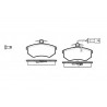 Set di 4 pastiglie freno ROADHOUSE 2134.02