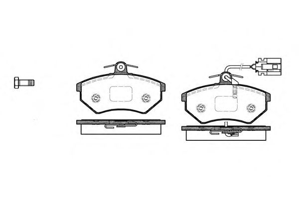 Set di 4 pastiglie freno ROADHOUSE 2134.62