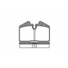 Set di 4 pastiglie freno ROADHOUSE 2140.10