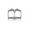 Set di 4 pastiglie freno ROADHOUSE 2140.50