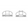 Set di 4 pastiglie freno ROADHOUSE 2142.10